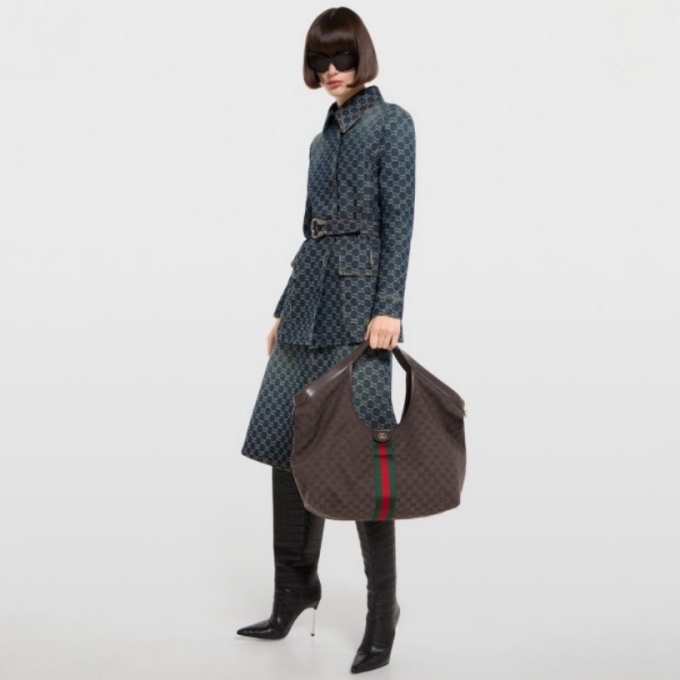 gucci gg giglio large tote bag #853971